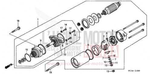 MOTEUR DE DEMARRAGE GL18008 de 2008